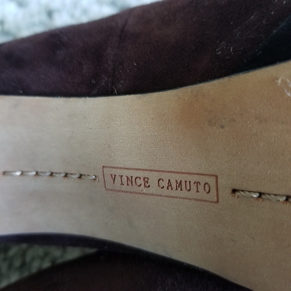 Vince Camuto suede brown and black heels 6.5 - Picture 5 of 7